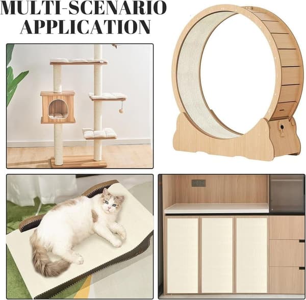 Lollanda Cat Scratching Pad itseliimautuva graffitimatto kissoille seinä- ja kulmasuoja huonekaluille, DIY raapimismatto kissalle
