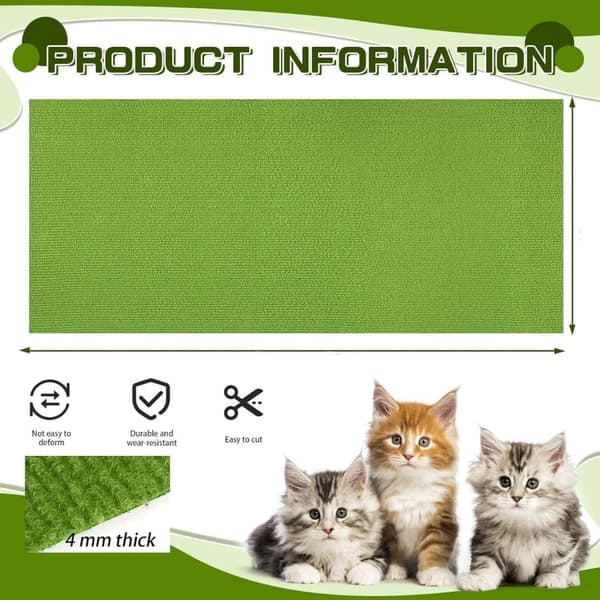 Lollanda Cat Scratching Pad itseliimautuva graffitimatto kissoille seinä- ja kulmasuoja huonekaluille, DIY raapimismatto kissalle
