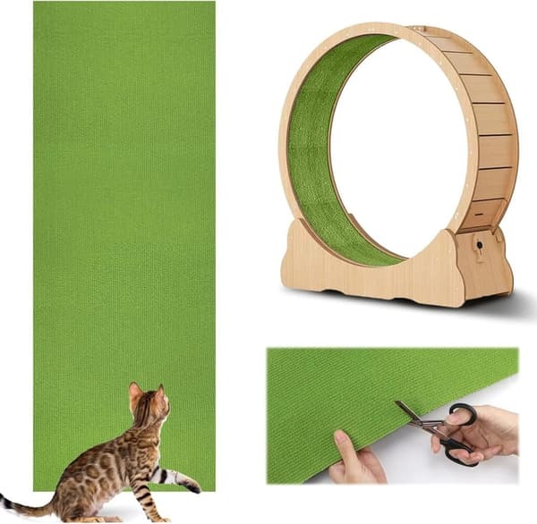 Lollanda Cat Scratching Pad itseliimautuva graffitimatto kissoille seinä- ja kulmasuoja huonekaluille, DIY raapimismatto kissalle
