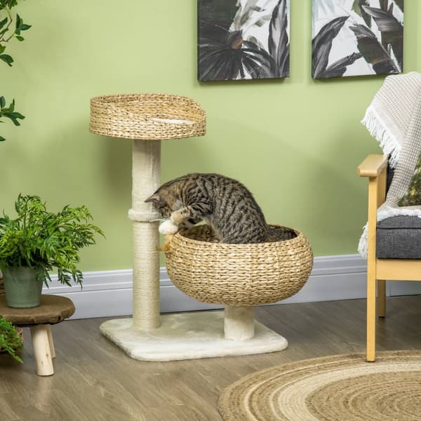 Klätterträd för Katt 72 cm med Bäddar & Lekboll