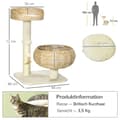 Miniatyrbild 4 av 10: Klätterträd för Katt 72 cm med Bäddar & Lekboll