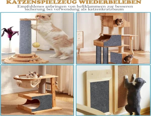 Auledio Reptåligt skydd soffa katt – anti-repor film för katter, 40 x 100 cm
