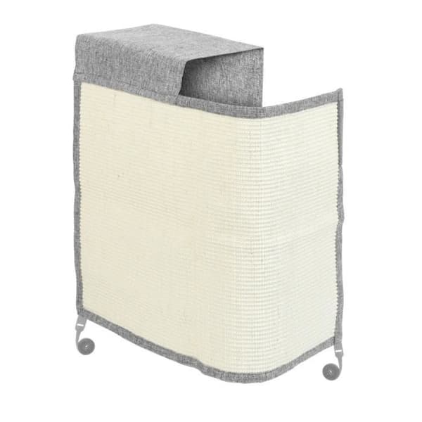 Skrapmatta - Navaris - 60 x 50 cm - Sisal och linne - Soffskydd - Grå