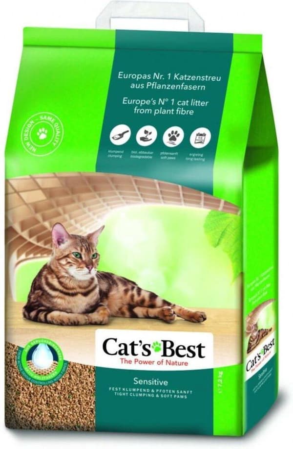 Cat's Best puinen kissanhiekka herkälle kissalle - 20 vuotta