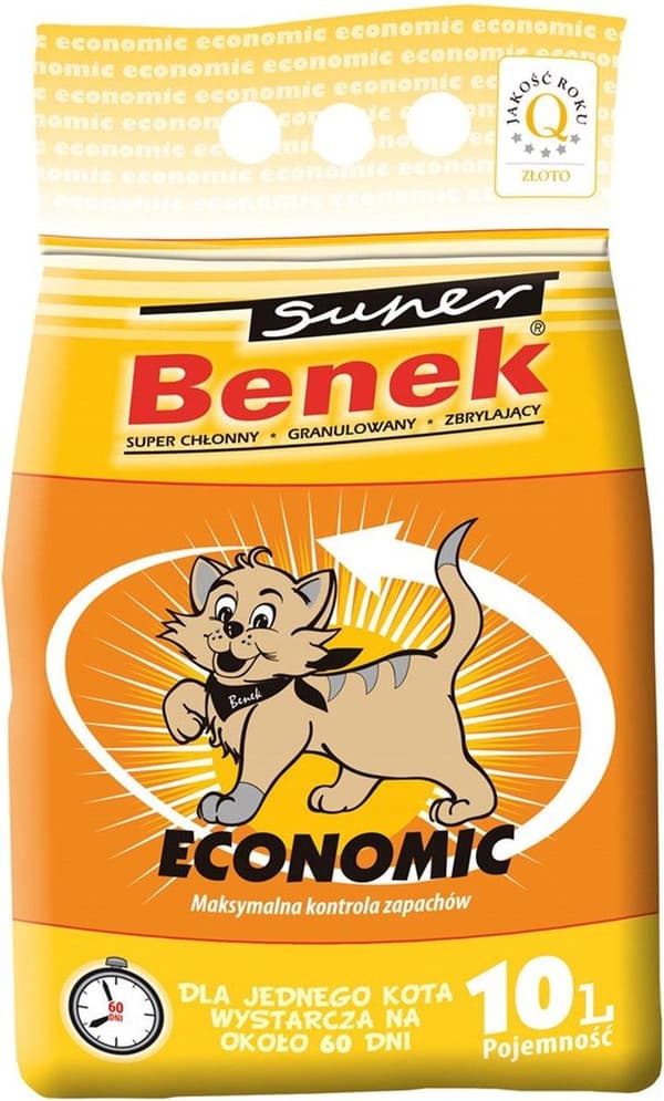 Certech Super Benek Economic - Klumpande kattsand 10 l