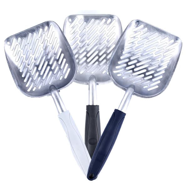 INF Cat Litter Scooper Lite hull Aluminiumslegering Søppel Catlitter Spade