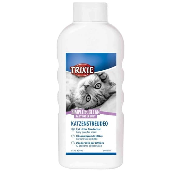 Simple'n'clean kattegrus deodorizer, babypudder, 750 g, Trixie