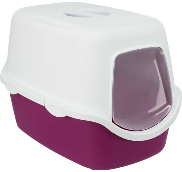 Kattlåda Vico 40 × 40 × 56 cm, bär/vit