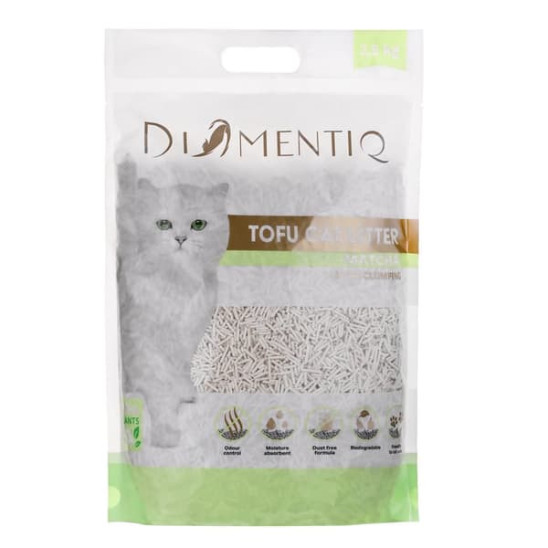DIAMENTIQ Tofu klumpstrøelse 2,5 kg MATCHA