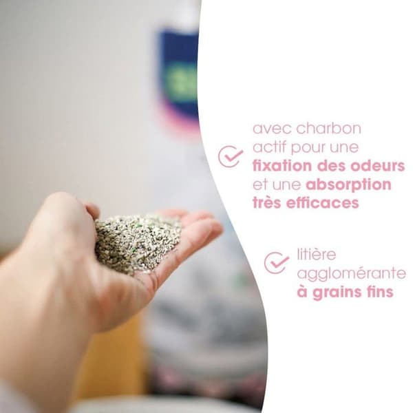 Biokats Diamond Care Fresh med talkdoft - Fin kattsand med aktivt kol och Aloe vera - 1 påse (1 till 10 l)