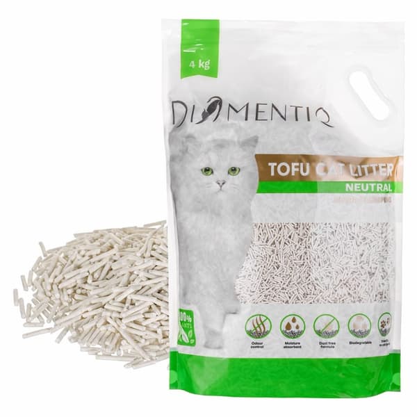 DIAMENTIQ Żwirek Tofu zbrylający 4 kg NATURLIGT
