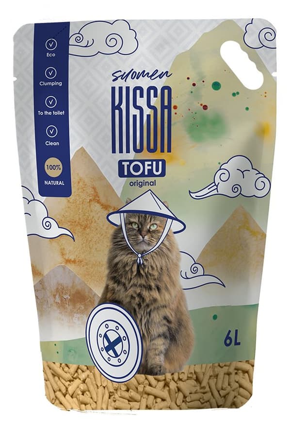 Pee Tofu Original, Naturligt Klumpende Kattegrus 6L