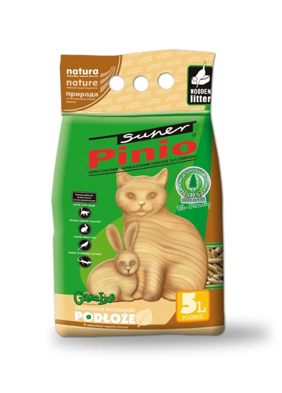 Certech Kattegrus Super Pinio Natural 5 l - Trækattegrus
