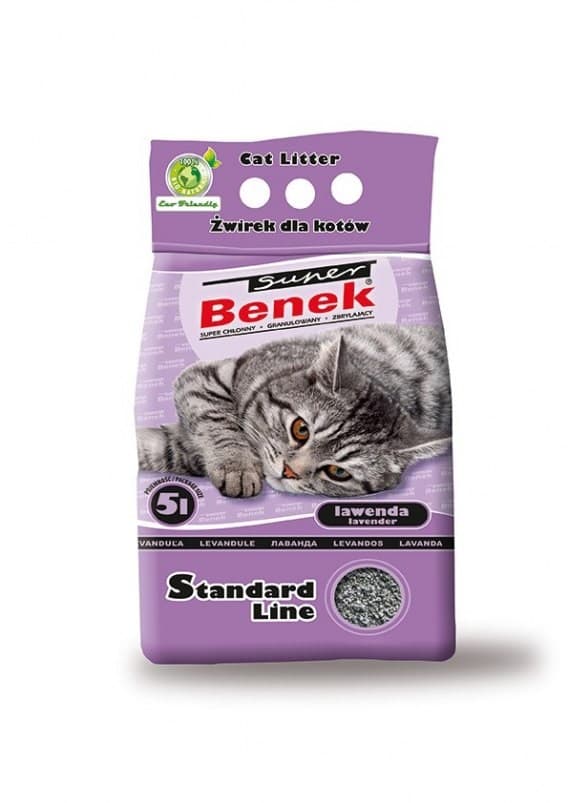Certech Super Benek Standard Lavender - Kissanhiekan paakkuuntuminen 5 l