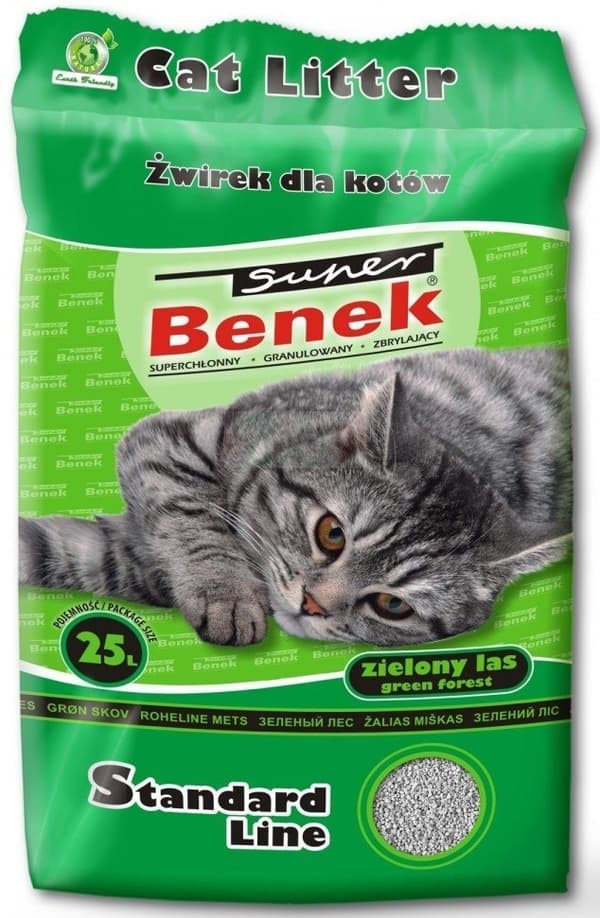 Certech Super Benek Standard Green Forest - Kattegrus klumpende 25 l (20 kg)