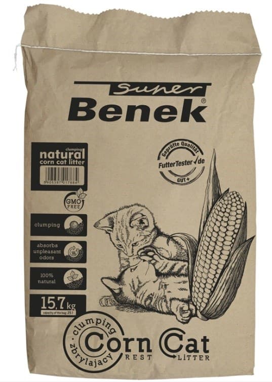 Certech Super Benek Majs Katt - Majs Kattsand Klumpande 25 l