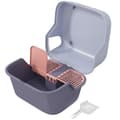 Miniatyrbillede 1 af 9: Kattetoilet med låg, 50x50x39 cm, Lilla