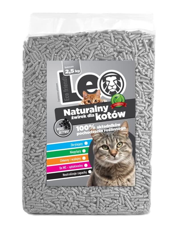Leo kissanhiekka - aktiivihiili