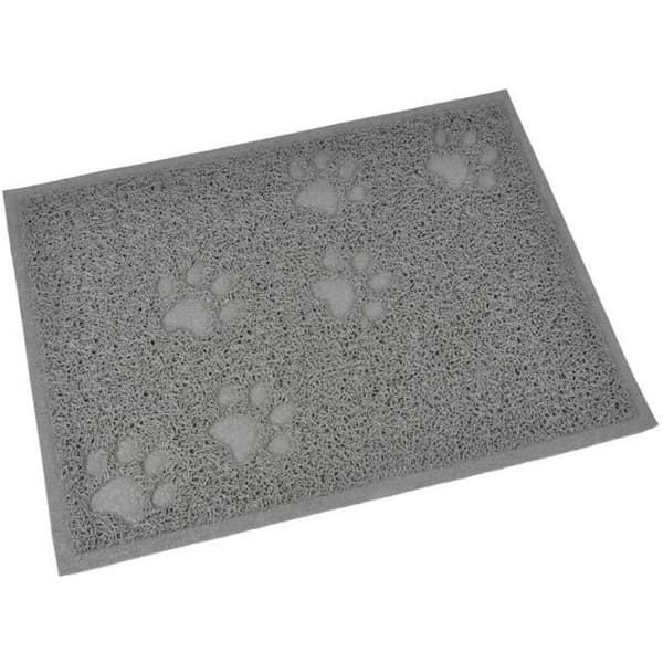 Rektangulär PVC strömatta - 30x40 cm - Grå - För katter