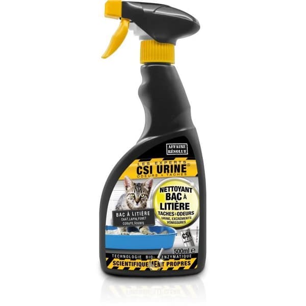 CSI URINE - Speciel naturlig kattegrusrens - Spray 500 ml