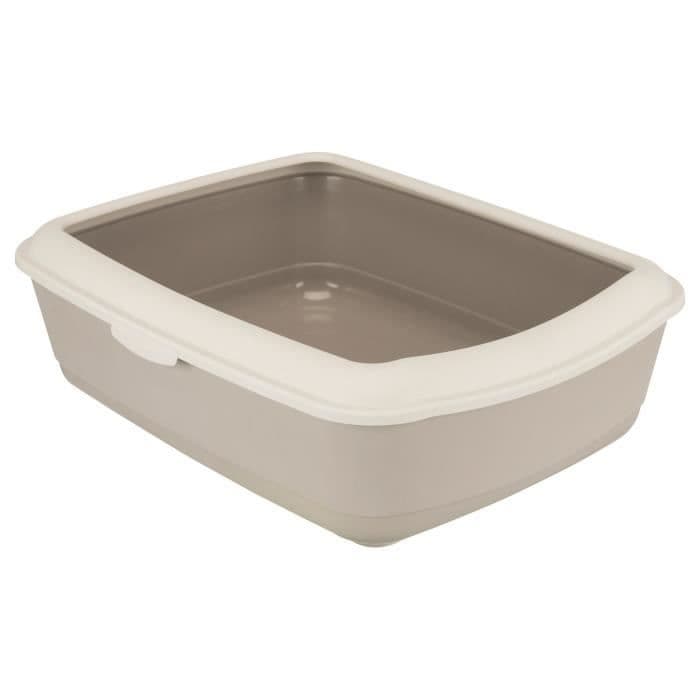 TRIXIE Klassisk kuldeboks - 37 x 15 x 47 cm - Med afsats - Beige taupe og lys taupe - Til katte