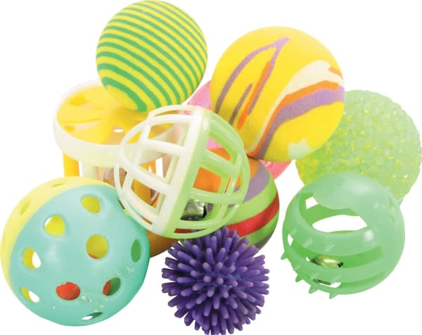 Zolux Cat toys - set of 10 different 4 cm