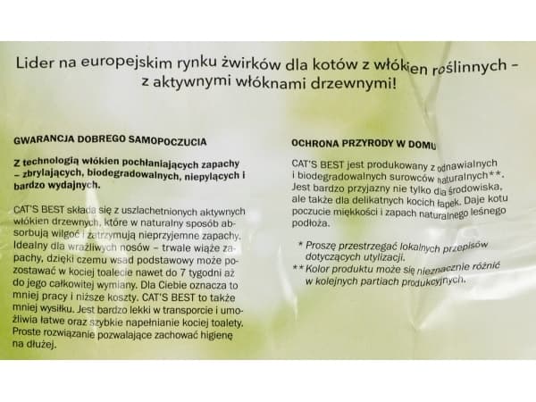 Cats Best OkoPlus Original Natūralus kraikas katėms 10L