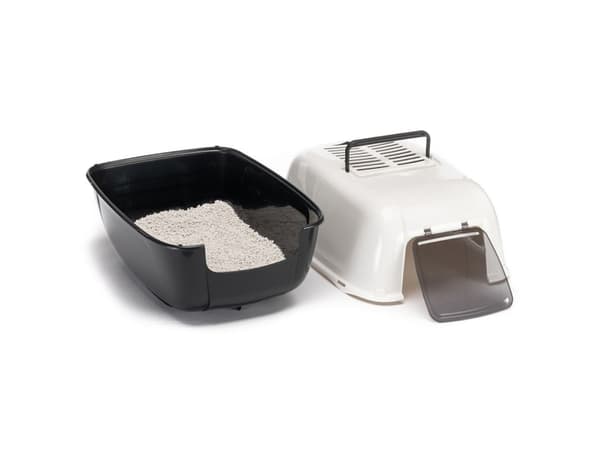 FERPLAST Prima svart - kattetoilet - 39,5 x 52,5 x 38 cm