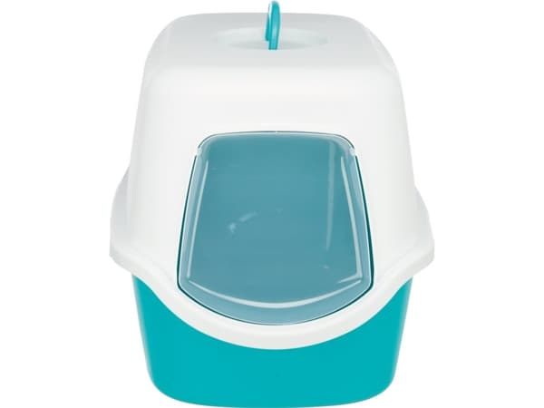 TRIXIE 40275, Katt, Kattlådan med huva, Blå, Vit, Spänne, 400 mm, 560 mm