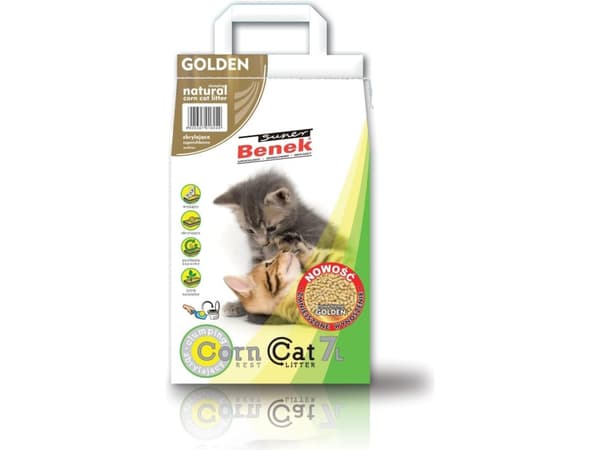Żwirek dla kota Super Benek Corn Golden naturlig 7 l
