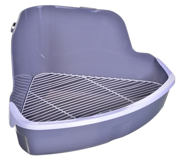 ZOLUX Stort hjørnetoilet 415x310x205 mm grå