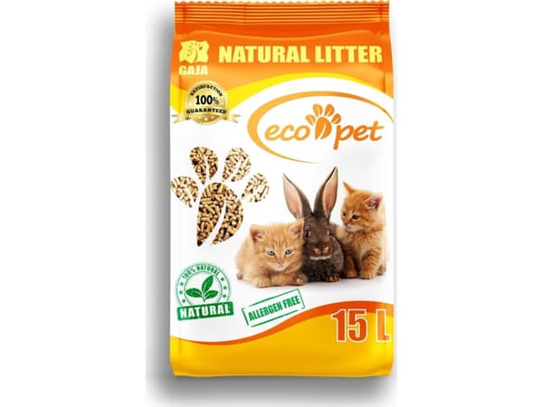 Papperskorg för Gaja Eco-Pet naturligt 15 l