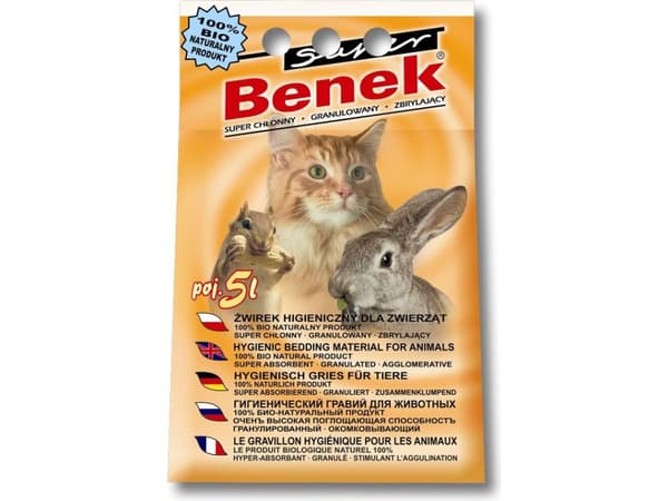 SUPER BENEK UNIVERSAL Kattsand Bentonitgrus Naturligt 5 l