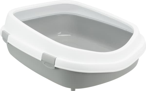 Trixie Primo XXL kattebakke, 56 × 25 × 71 cm, grå/hvid