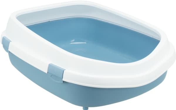 Trixie Primo XXL kattebakke, 56 × 25 × 71 cm, blå/hvid