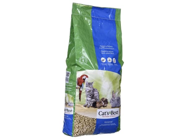 CAT’S BEST Universal, 40 l, Gryn, Chincilla, Tamiller, Guinea pig, Hamster, Kanin, 22 kg, Papperspåse