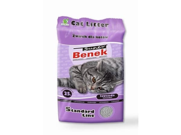 Certech Super Benek Standard Lavender - Klumpande kattströ 25 l (20 kg)
