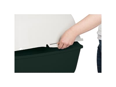 Rotho Bailey, Katt, Kattedo med lokk, Sort, Spenne, Karbon, 560 mm