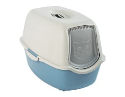 Rotho Bailey, Katt, Kattedo med lokk, Blå, Hvit, Spenne, Karbon, 560 mm