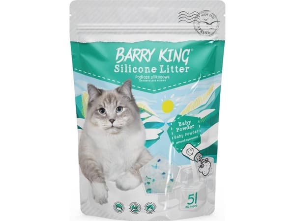 Barry King kattesand Barry King babypulversubstrat 5l silikon til katter