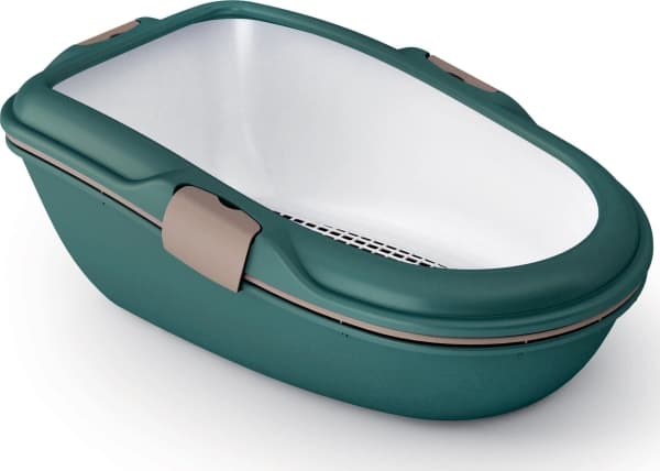 ZOLUX FURBA MAXI litter box with a strainer 47x69.5x26 cm, brown-green color