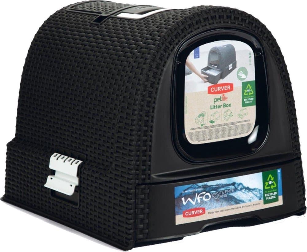 CURVER kattsandlåda svart CDON