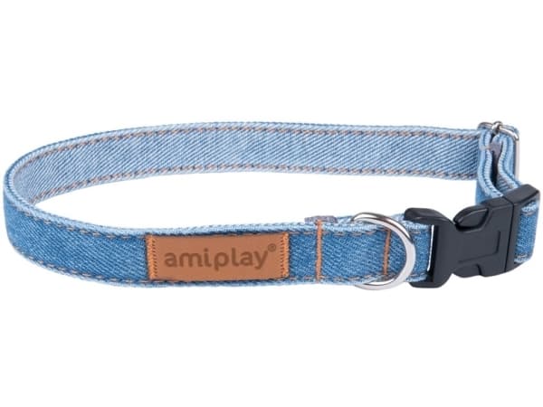Amiplay Collar Adjustab Denimxl 45/70X2.5Cm Blu