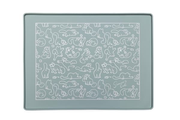 Sourcing CAT MAT FOR BOWL L 40X30X1CM GREEN