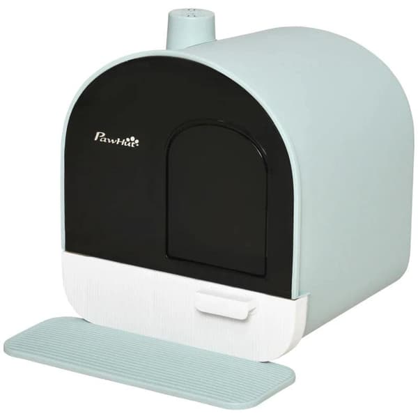 Rootz Cat Litter Box - Litter Box - Litter Scoop - Litter Mat Green - Green - 43x44x47 cm