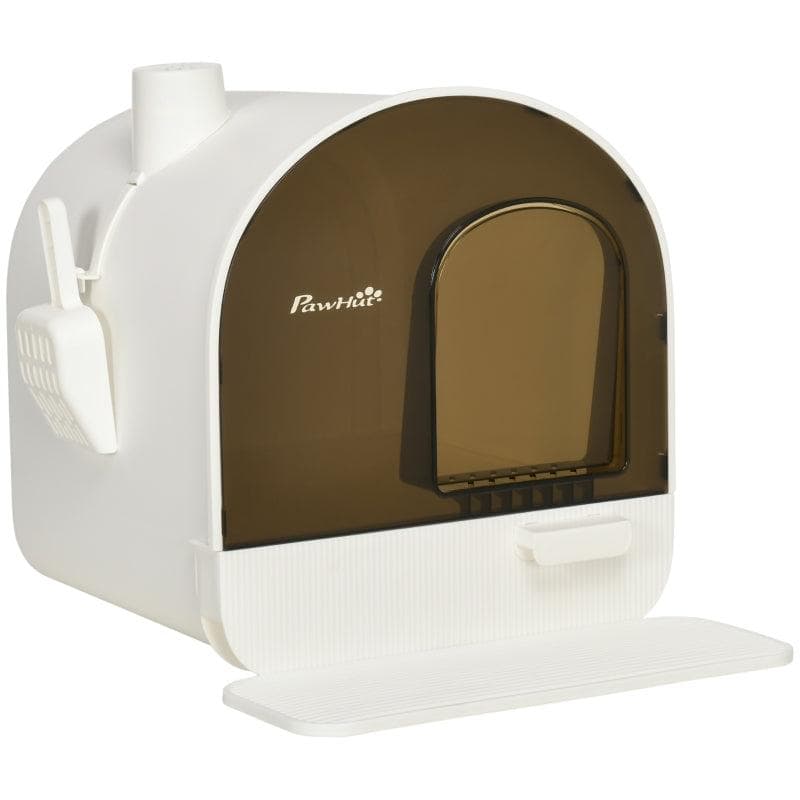 Black and White Cat Litter Box