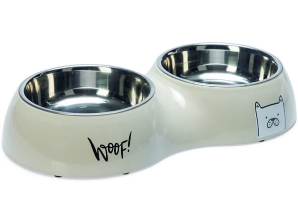 Sourcing DOUBL DOG BOWL KARLIE ELIZE 2X900ML GRAY