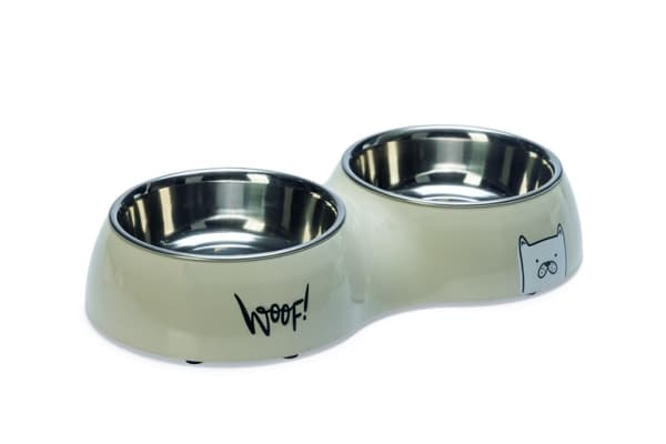 Sourcing DOUBL DOG BOWL KARLIE ELIZE 2X480ML GRAY