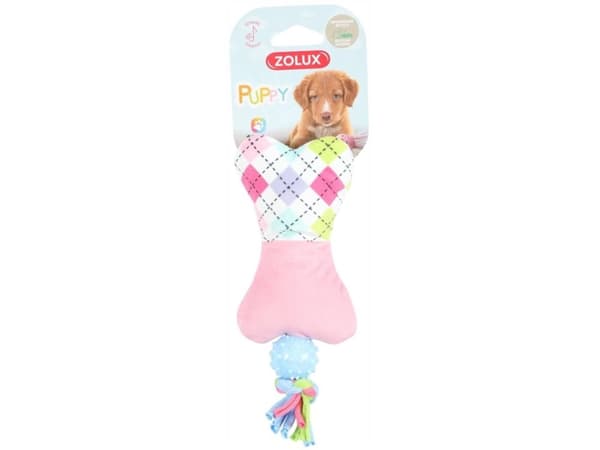 Zolux ZOLUX Plush toy for a puppy PUPPY TINY bone color pink