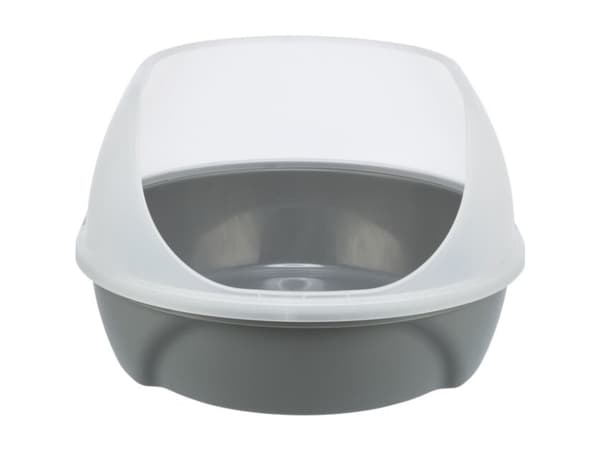 Trixie Simao cat litter tray, high rim, 48 × 30 × 58 cm, grey
